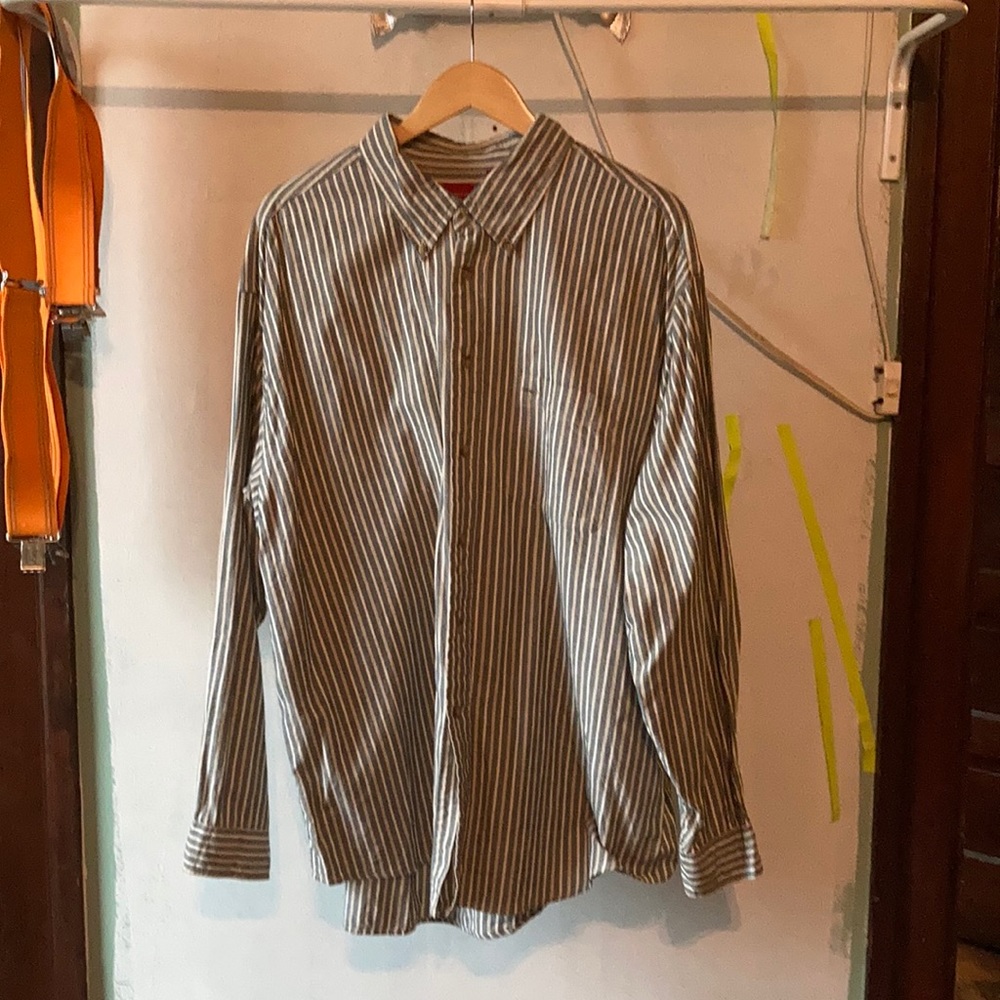 Arrow Striped Button Down Shirt - image 1